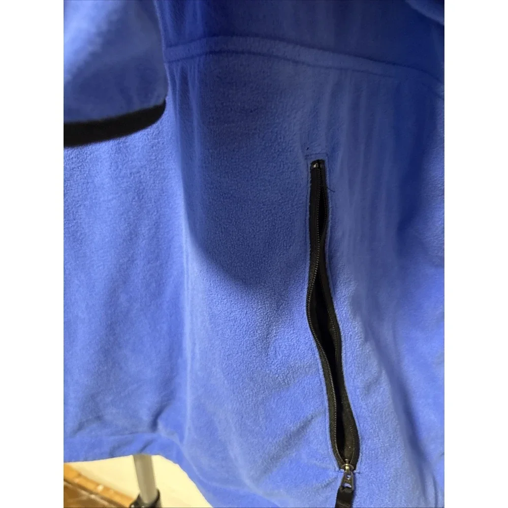 The North Face Men's Polartec 1/2 Zip Pullover Light Blue/Black-XXL